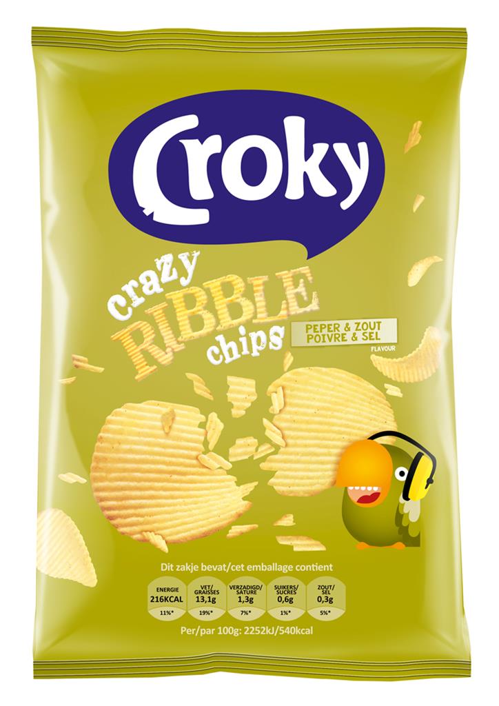 Croky Crazy Ribble 40Gr