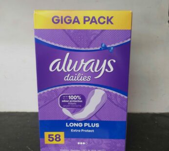 Always Dailies Extra Protect Long Plus 58 pièces