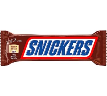 Barres Chocolatées Snickers 50Gr