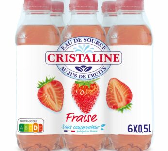 Eau De Source Cristaline Aromatisée Fraise 6X500ML
