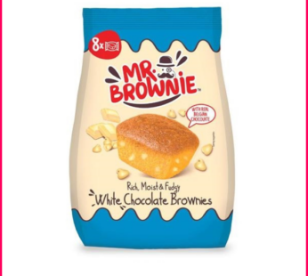Mr. Brownie Sachet 8 Pieces White Chocolate Brownies 200G