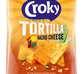 Croky Chips Saveur Tortilla Nacho Cheese 40G