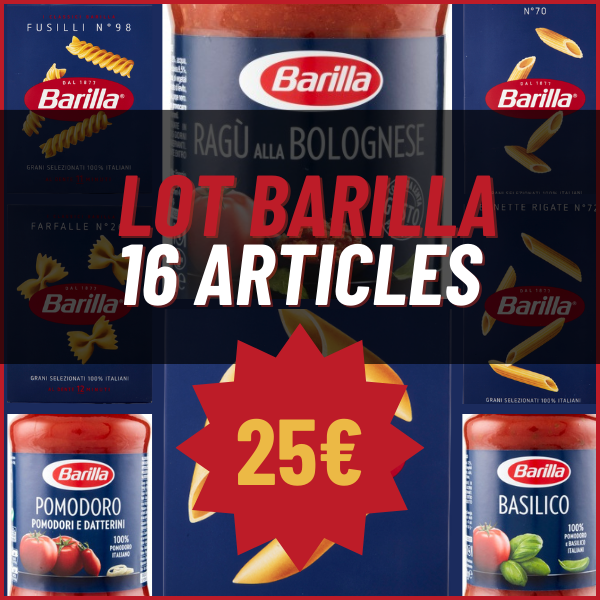 Lot Barilla 16 Articles à Prix Plancher