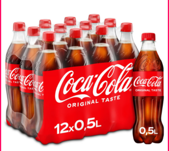 Tray Coca-Cola Regular Original Taste 0.500 ML Pack 12 Bouteilles