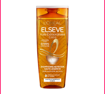 ELSEVE Shampoing Nutrition Haute Légèreté Cheveux Sec Huile Extraordinaire Coco 250ML