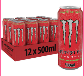 Tray – Monster Energy Ultra Watermelon 50CL 12 Canettes