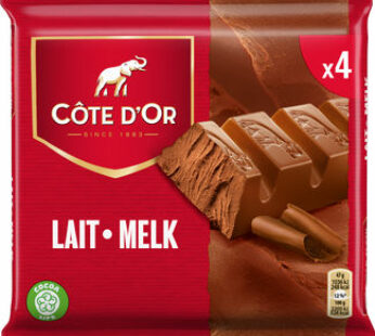 Côte d’Or Chocolat Au Lait 4 Barres 4 x 47 gr
