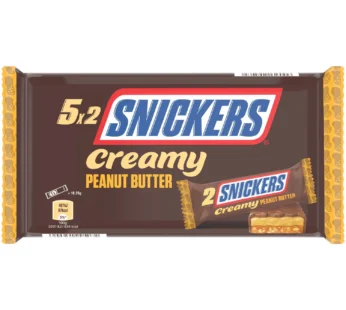 Snickers Barres Chocolatées Fourrées Beurre De Cacahuètes Et Caramel Les 5 Barres De 36,6g – 182,5g