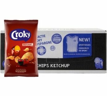 Carton Croky Chips Saveur Ketchup 20 Pièces De 40G