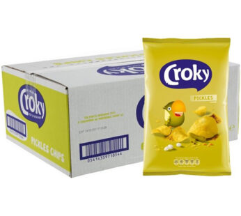 Carton Croky Chips Saveur Pickles 20 Pièces De 40G