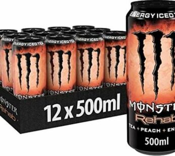 Tray Monster Energy Rehab Peach 50CL 12 Canettes